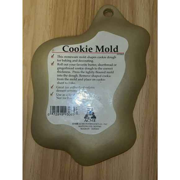 ACME Cookie Art Mold Cow Calf W/Bell Holstein Stoneware Farm Animal 93065 NEW - Picture 2 of 6